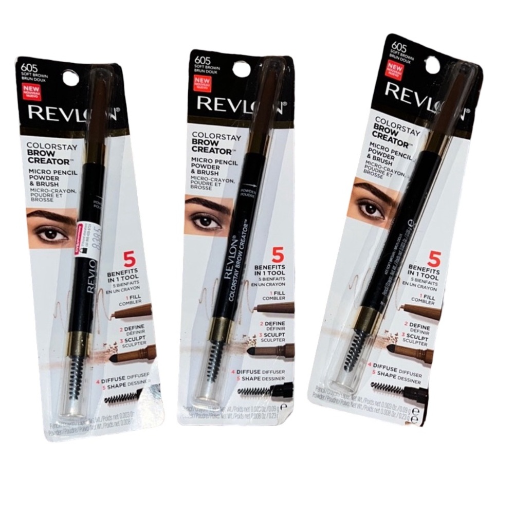 Revlon ColorStay Brow Creator 3 packs Soft Brown. #605